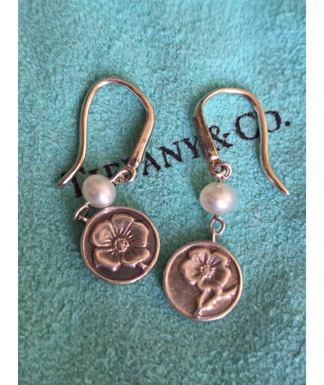 TIFFANY&CO Серебряные серебряные серьги, фото 2