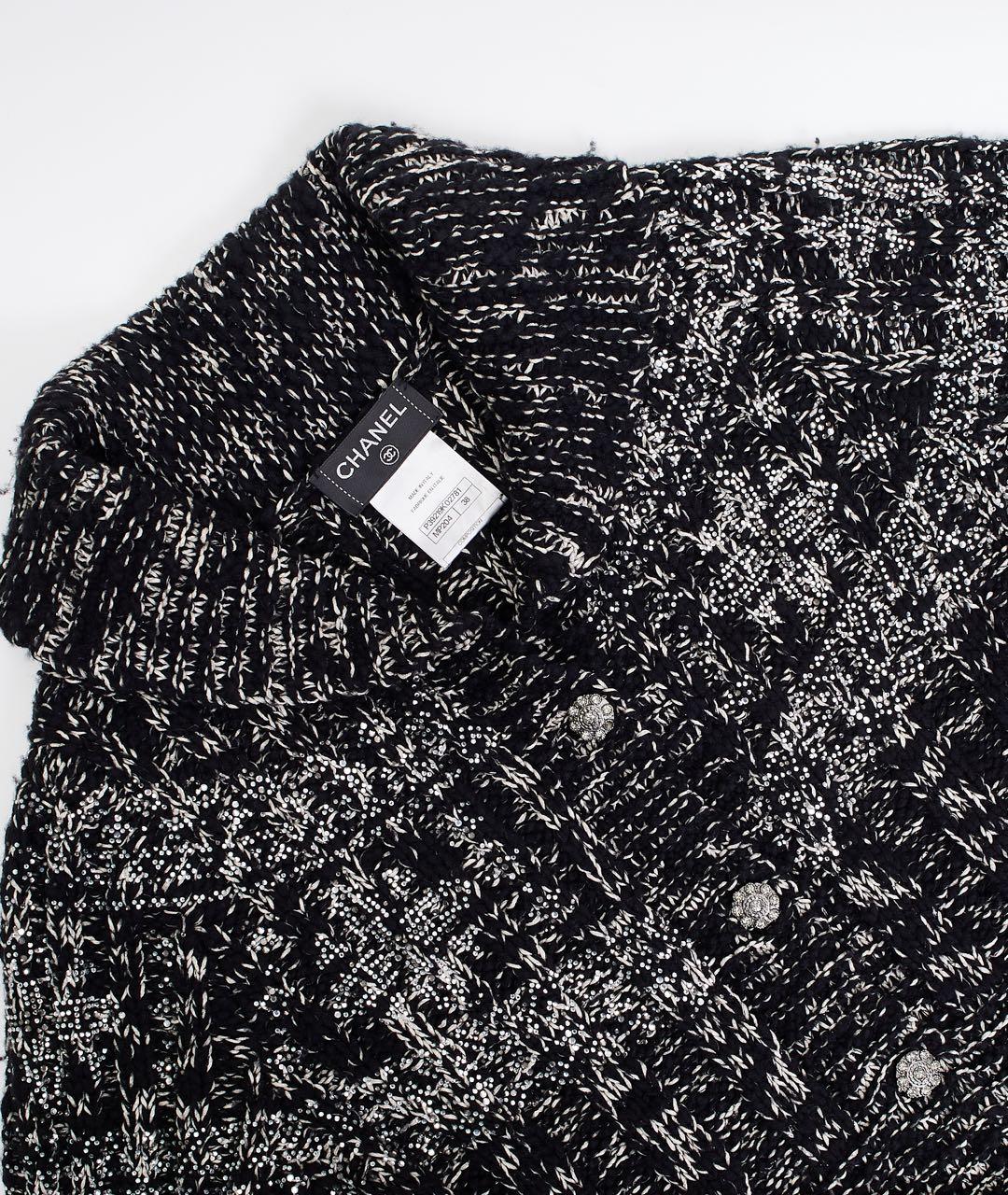 CHANEL Черный шерстяной жакет/пиджак, фото 3