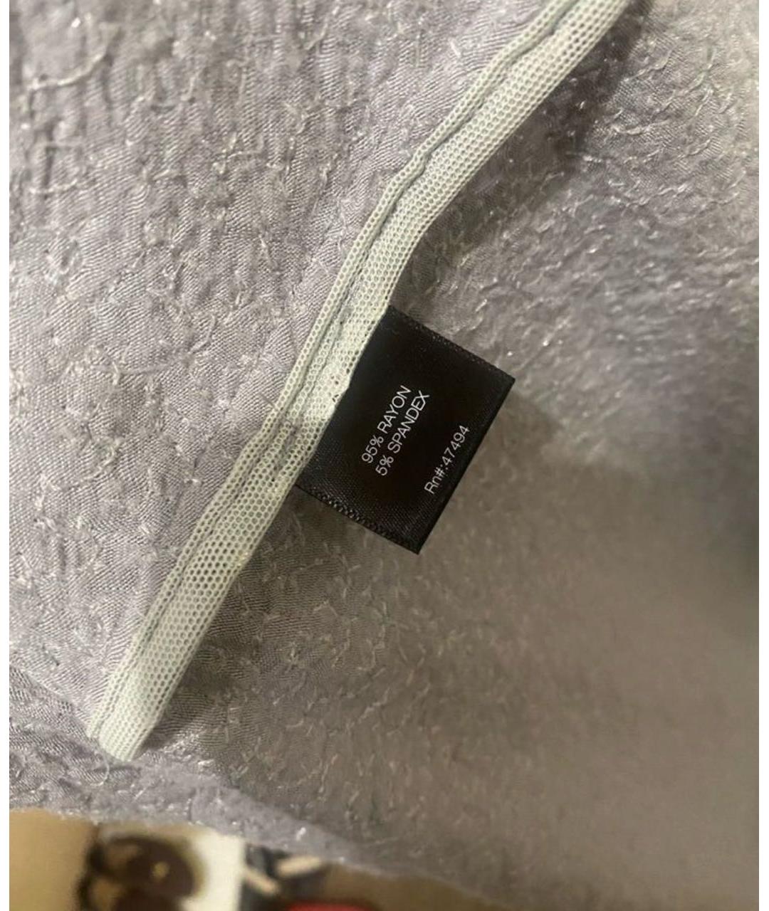 NORMA KAMALI Серебряное вечернее платье, фото 7