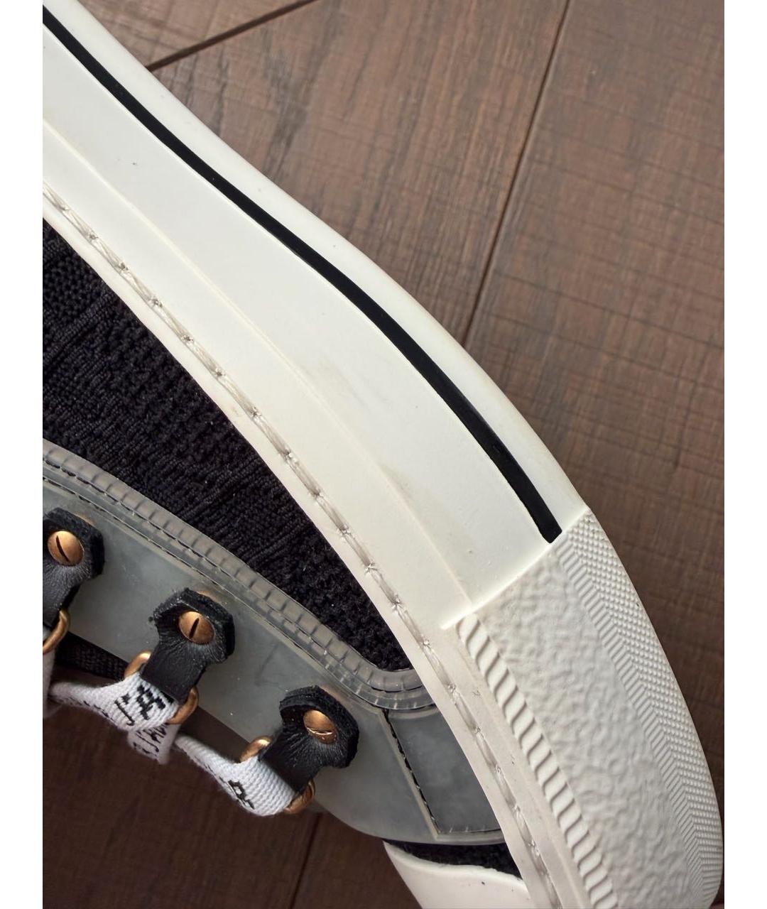 CHRISTIAN DIOR Черные текстильные кеды, фото 7