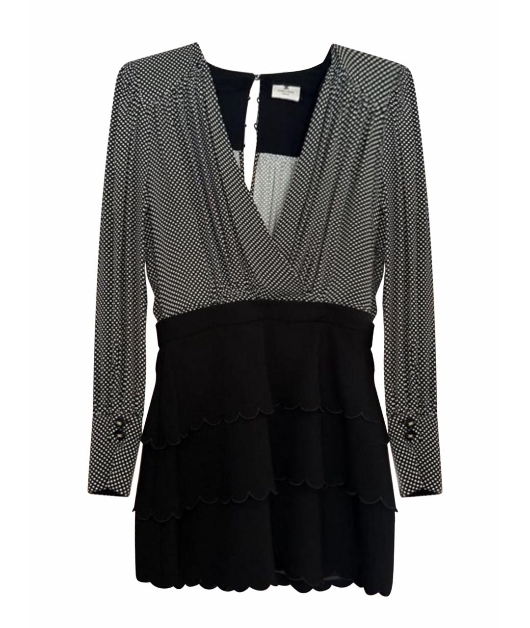 ELISABETTA FRANCHI Черное вискозное вечернее платье, фото 1