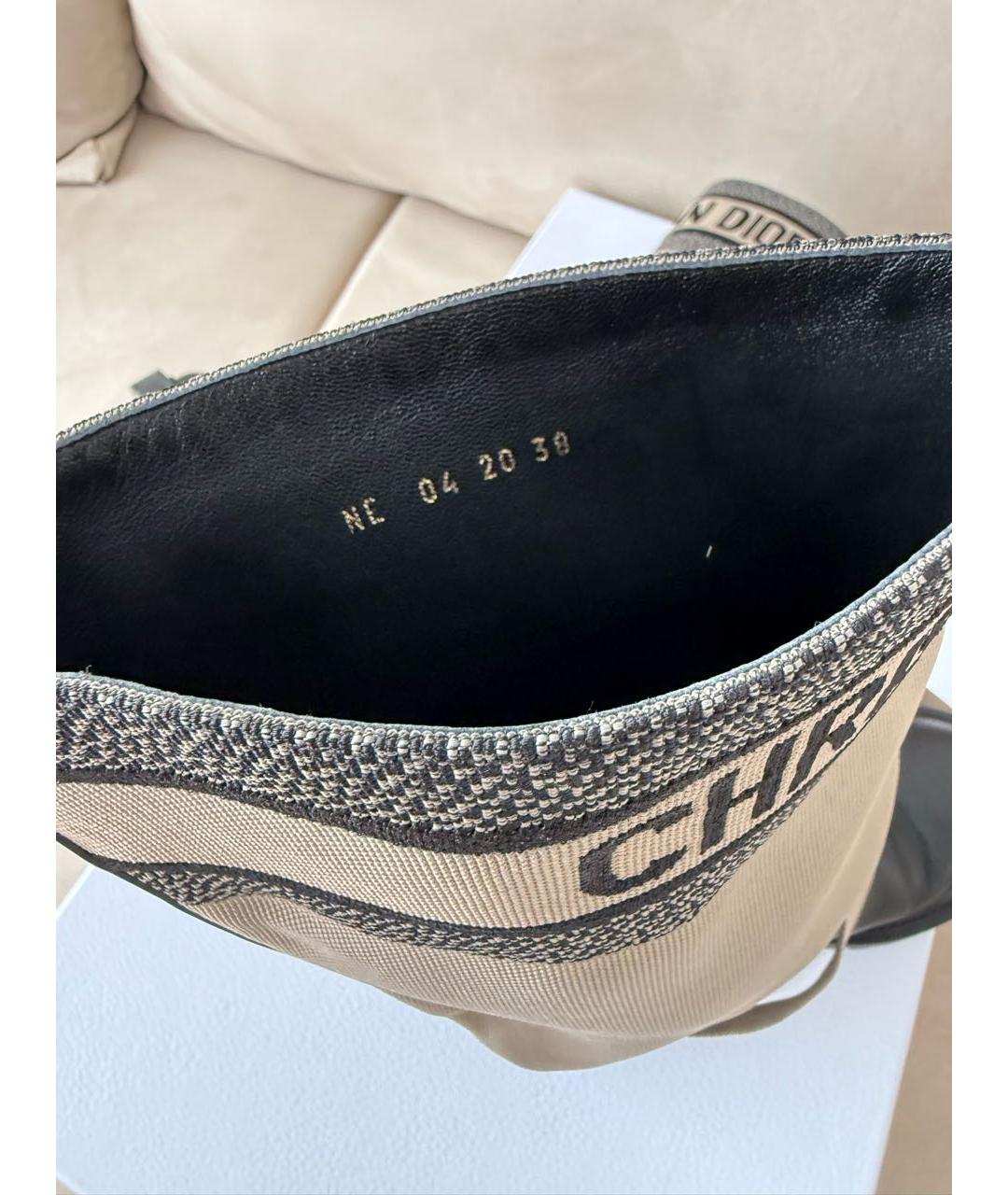 CHRISTIAN DIOR Черные кожаные ботинки, фото 6