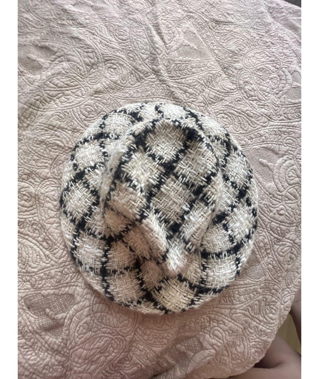 CHANEL Белая шляпа, фото 3