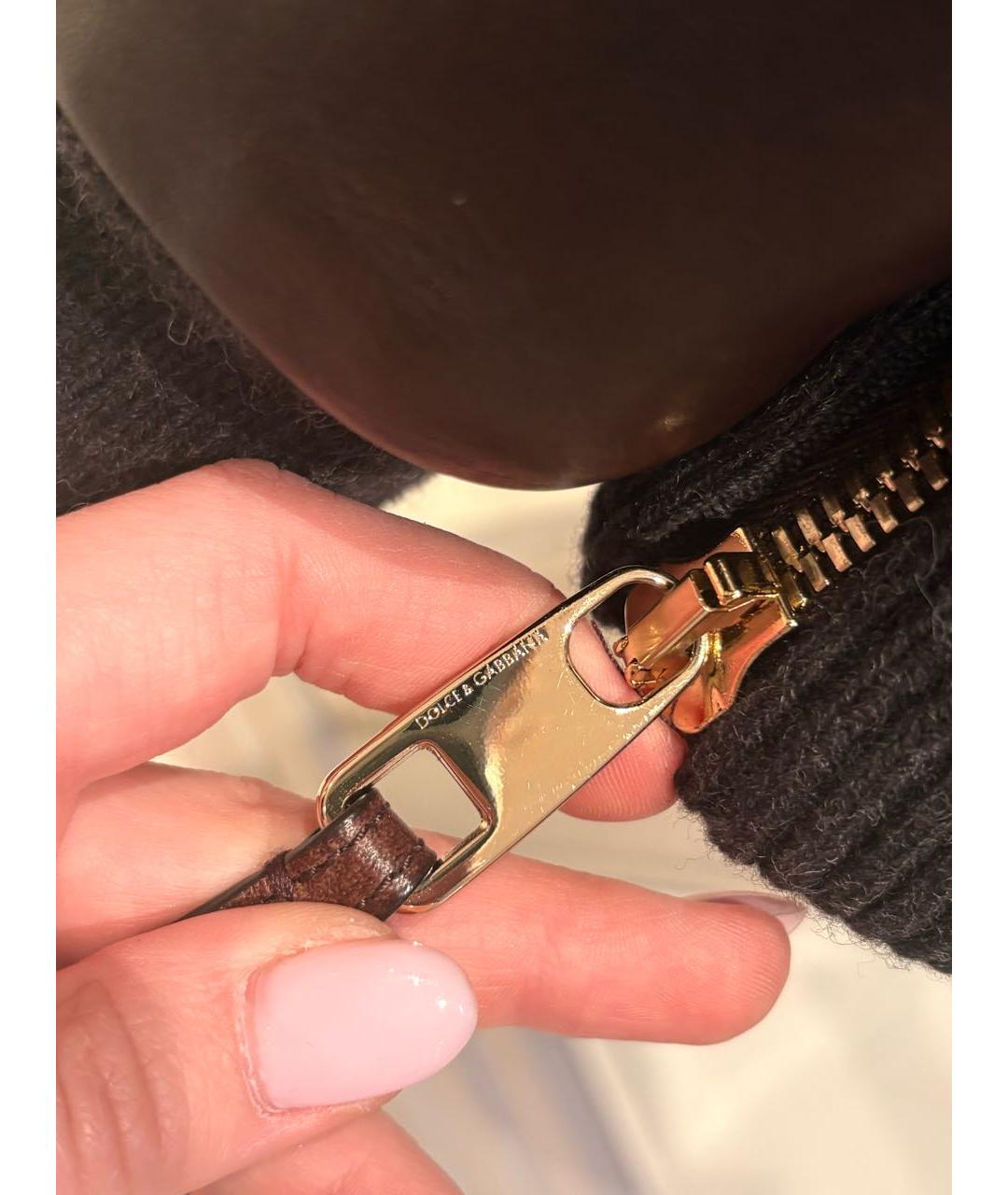 DOLCE&GABBANA Коричневая кожаная дубленка/шуба, фото 5