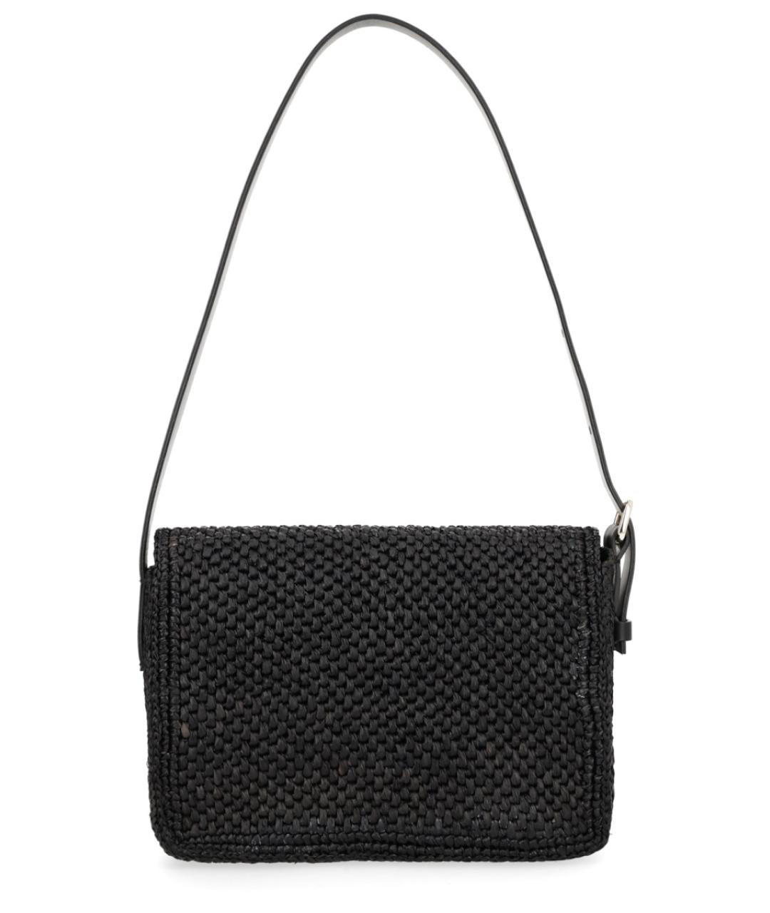 MANEBI Черная пелетеная сумка через плечо, фото 2