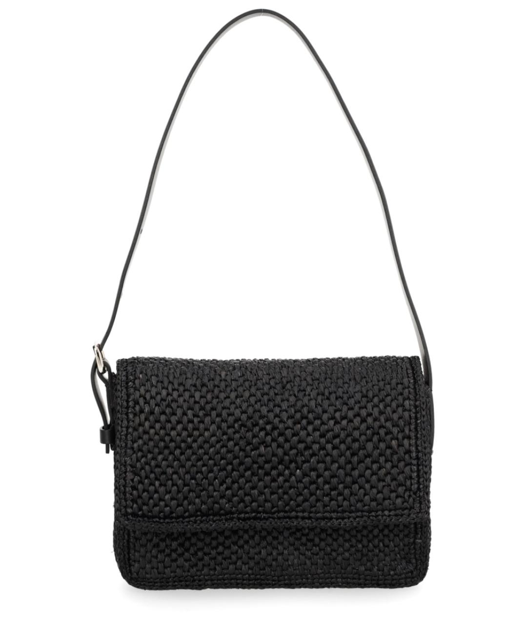 MANEBI Черная пелетеная сумка через плечо, фото 1