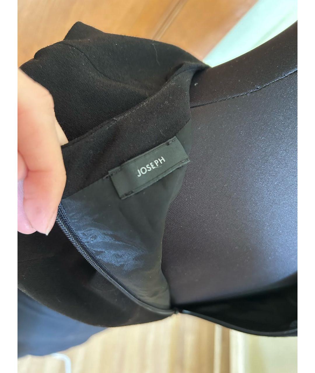 JOSEPH Черное вискозное повседневное платье, фото 3