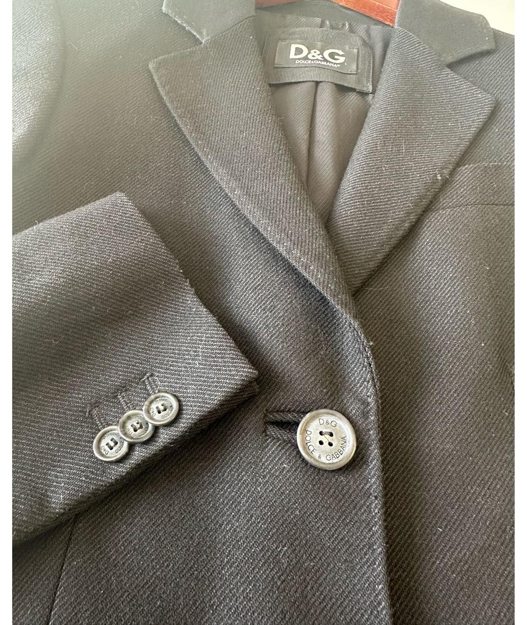 DOLCE&GABBANA Черное пальто, фото 4