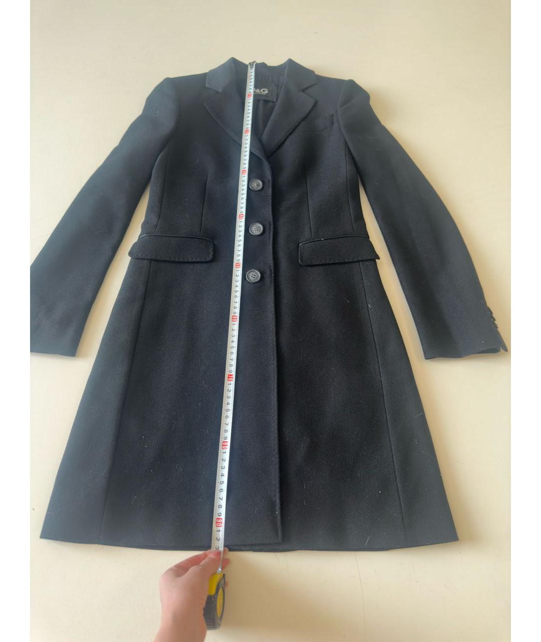DOLCE&GABBANA Черное пальто, фото 5