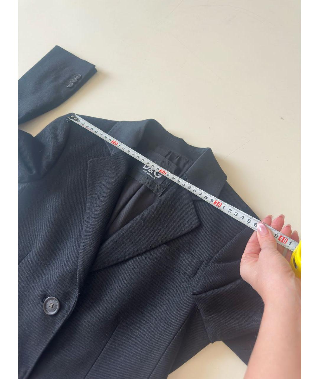 DOLCE&GABBANA Черное пальто, фото 6