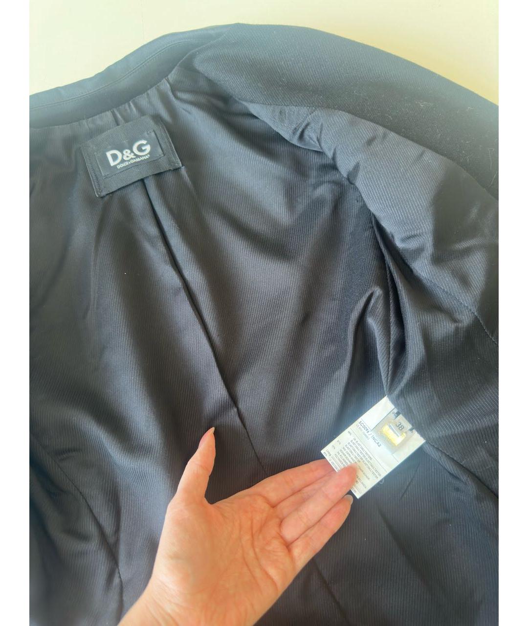 DOLCE&GABBANA Черное пальто, фото 3