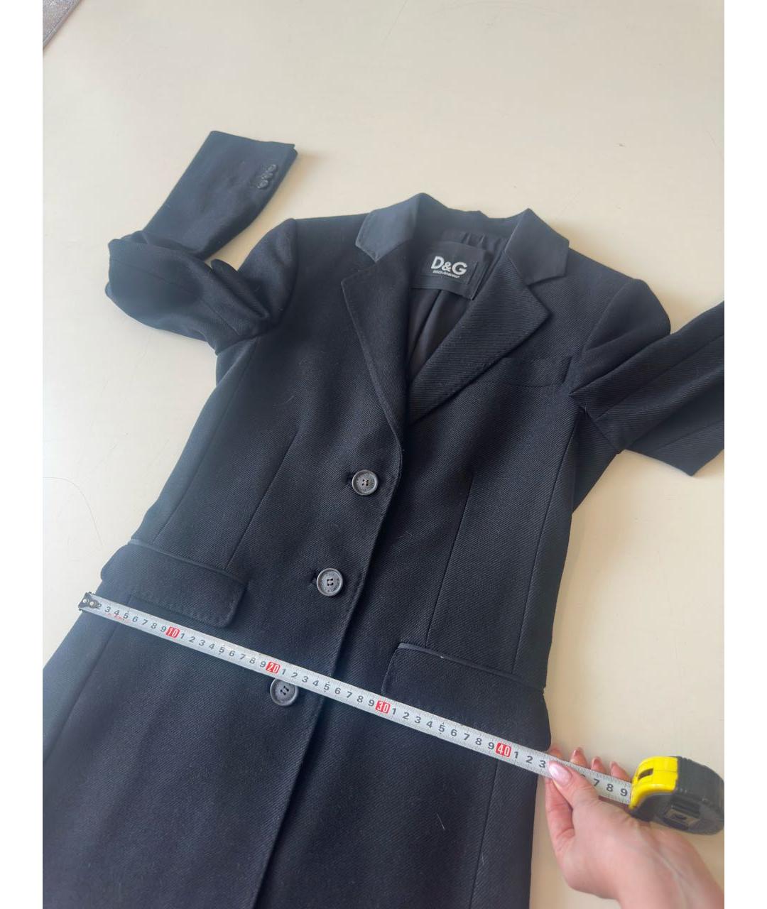 DOLCE&GABBANA Черное пальто, фото 8