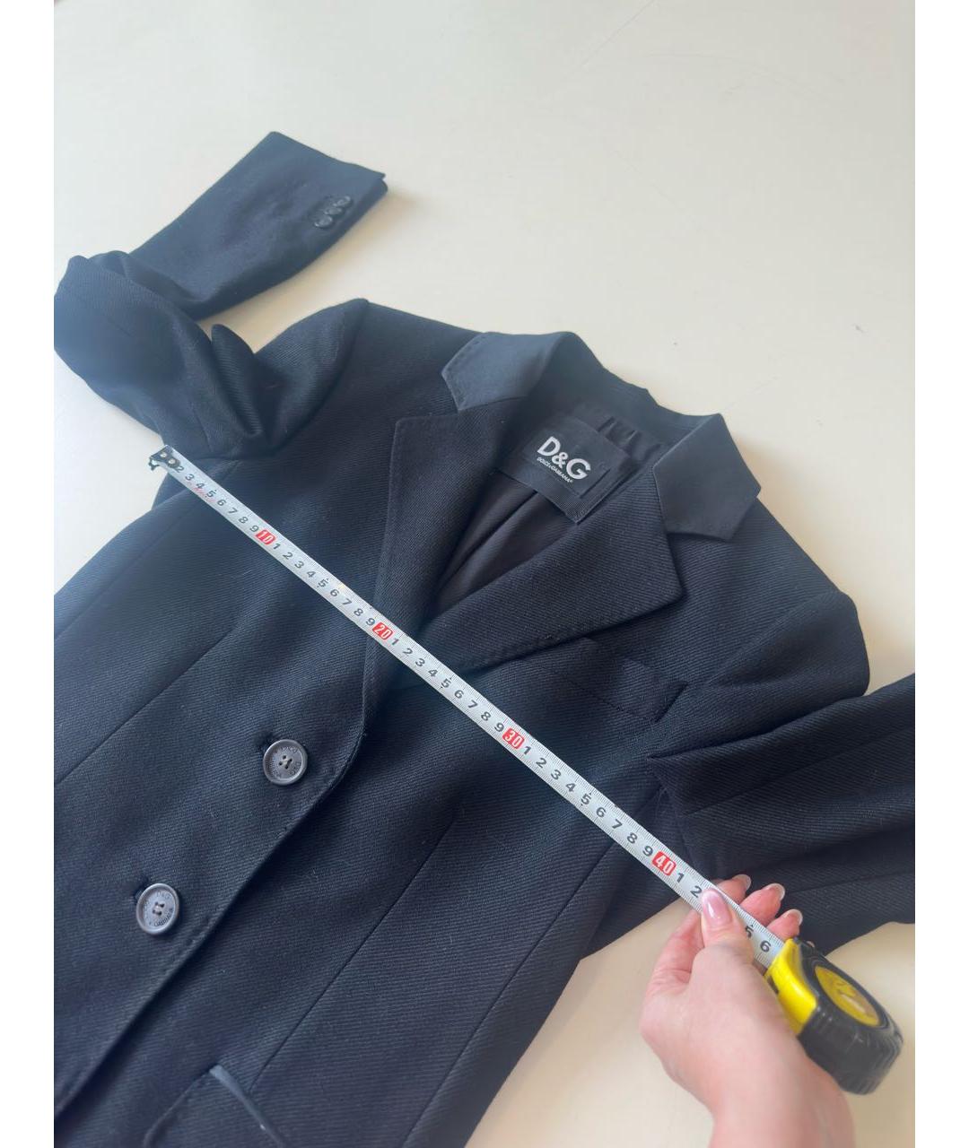 DOLCE&GABBANA Черное пальто, фото 7