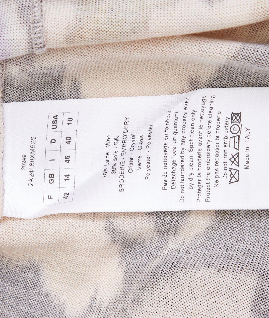 CHRISTIAN DIOR Бежевый шерстяной кардиган, фото 3