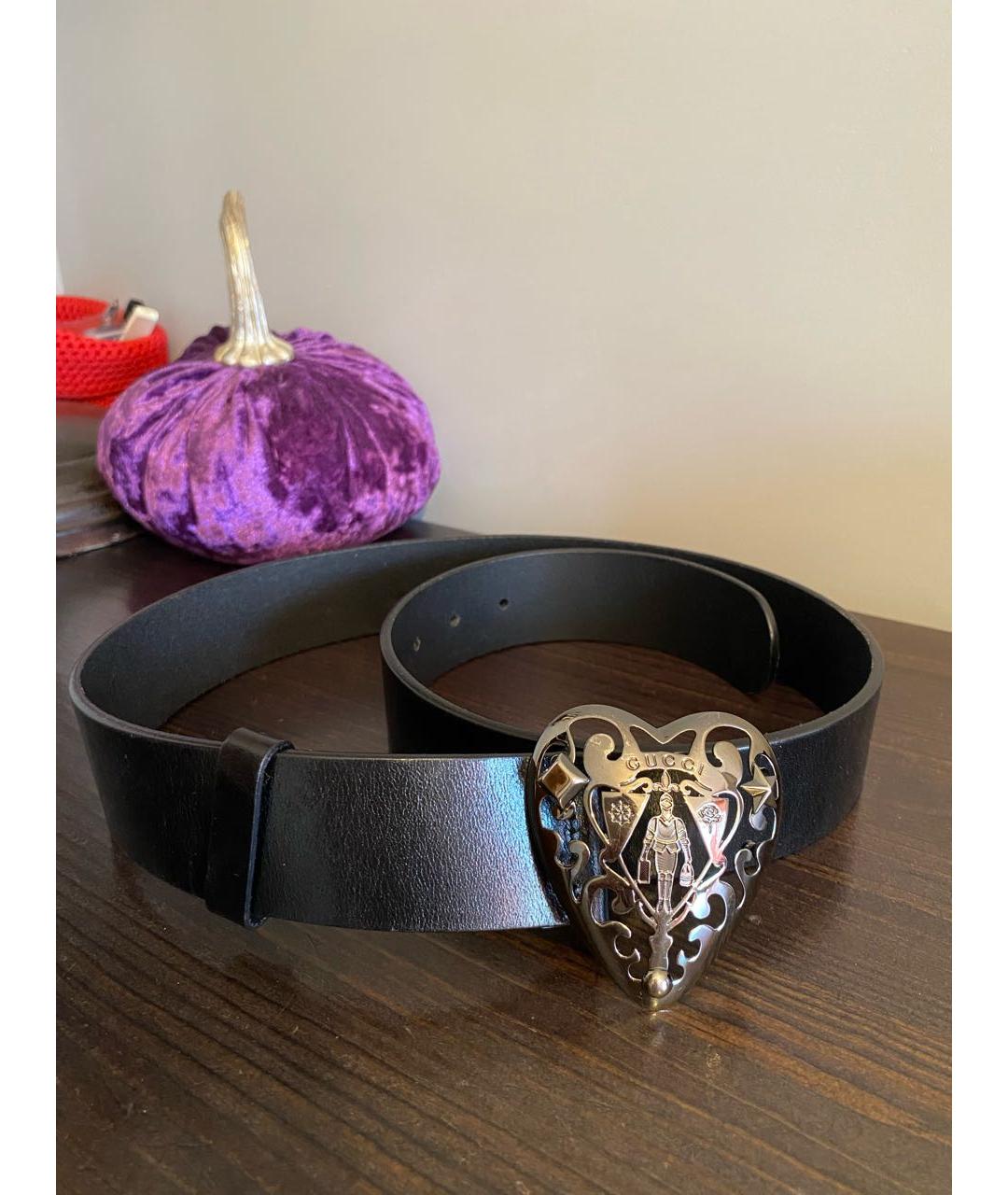 GUCCI Черный кожаный ремень, фото 5