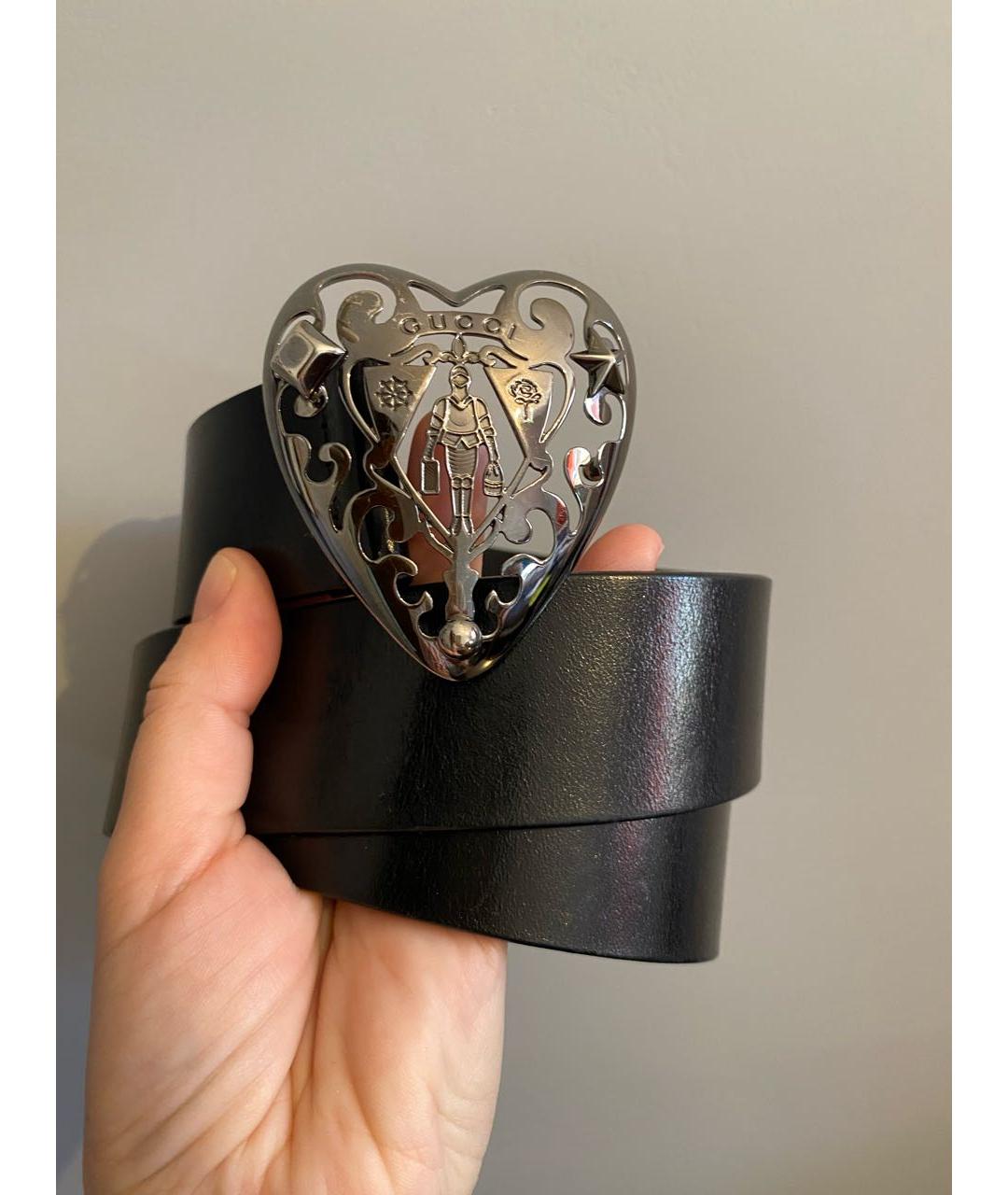 GUCCI Черный кожаный ремень, фото 6