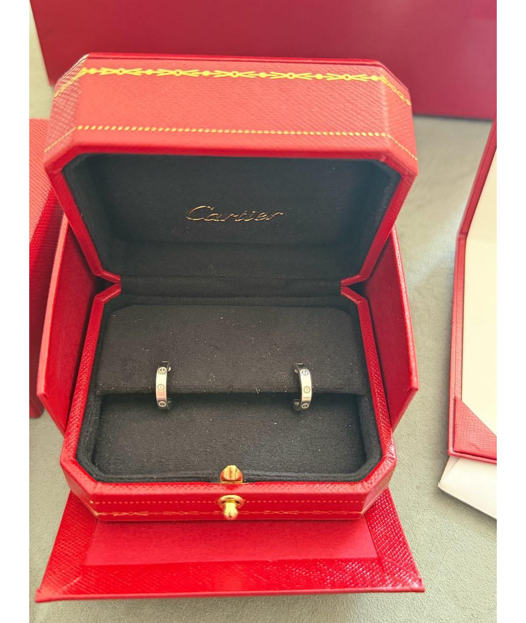 CARTIER Серебряные серьги из белого золота, фото 5