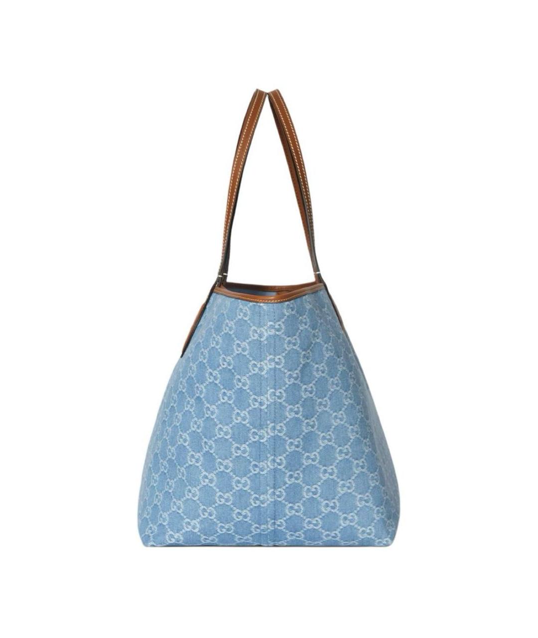 GUCCI Голубая сумка тоут, фото 5