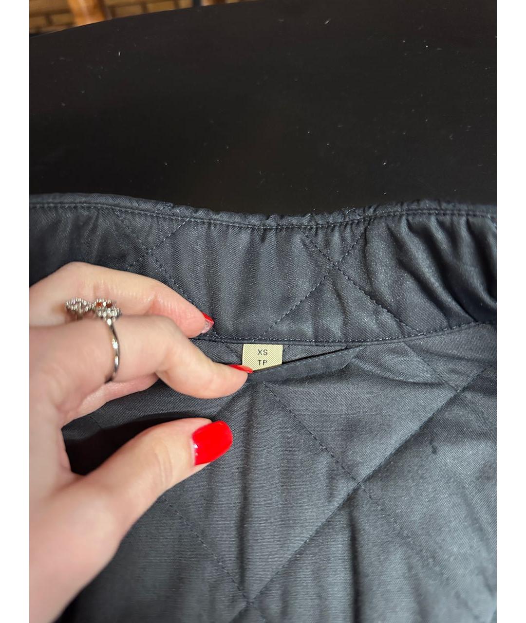 BURBERRY Темно-синяя полиэстеровая куртка, фото 3