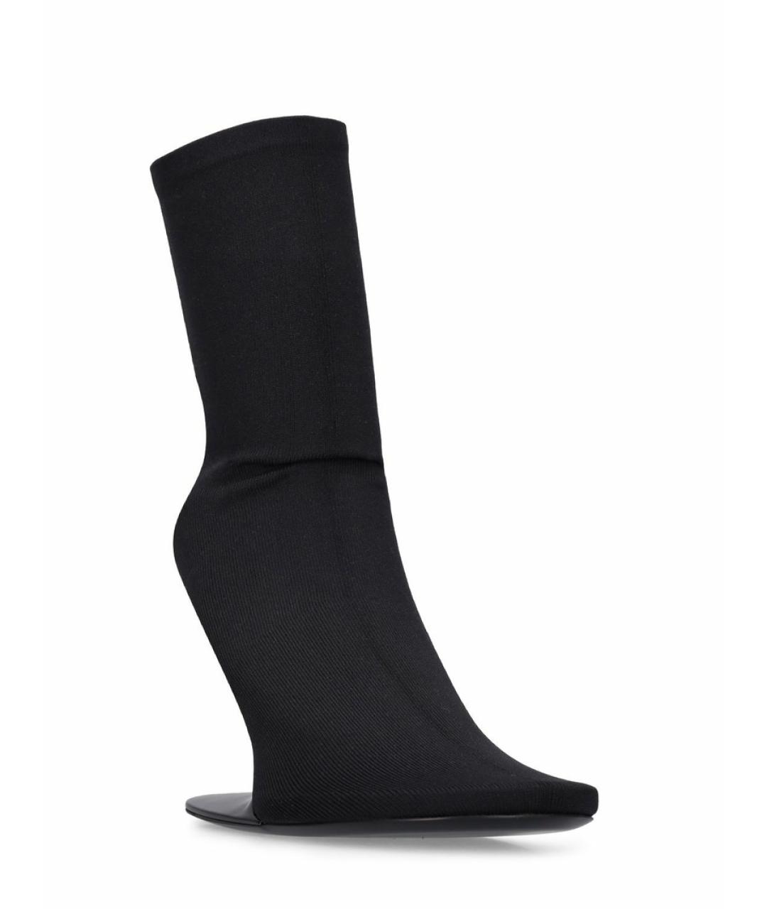 BALENCIAGA Черные текстильные ботильоны, фото 2