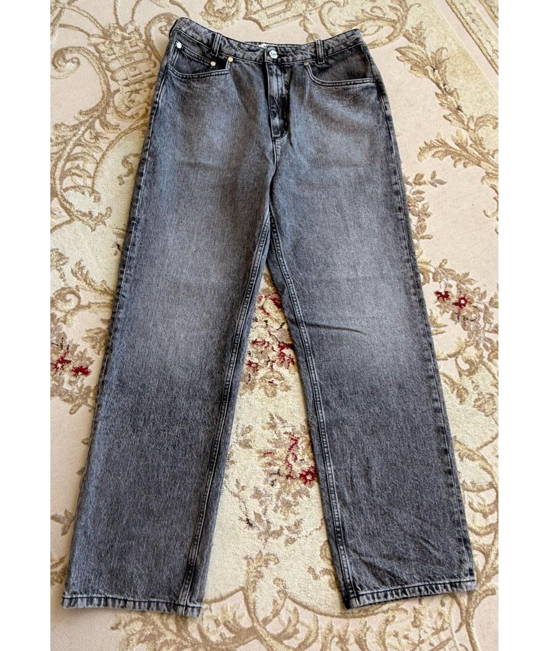 SANDRO Серые хлопковые джинсы слим, фото 9