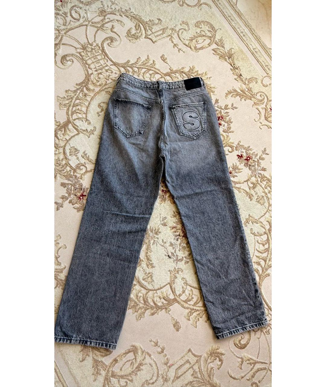 SANDRO Серые хлопковые джинсы слим, фото 2