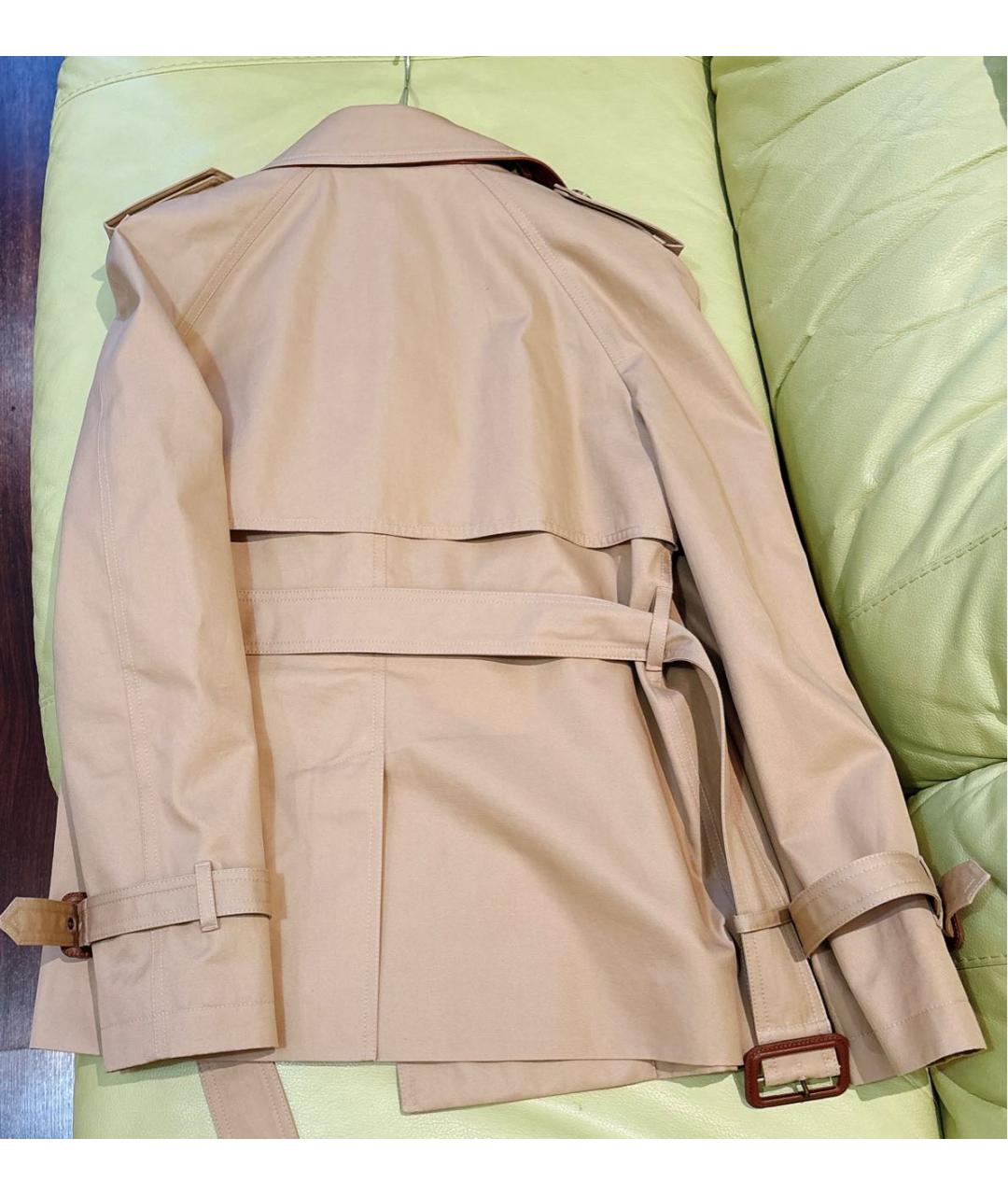 CHLOE Бежевый хлопковый тренч/плащ, фото 4