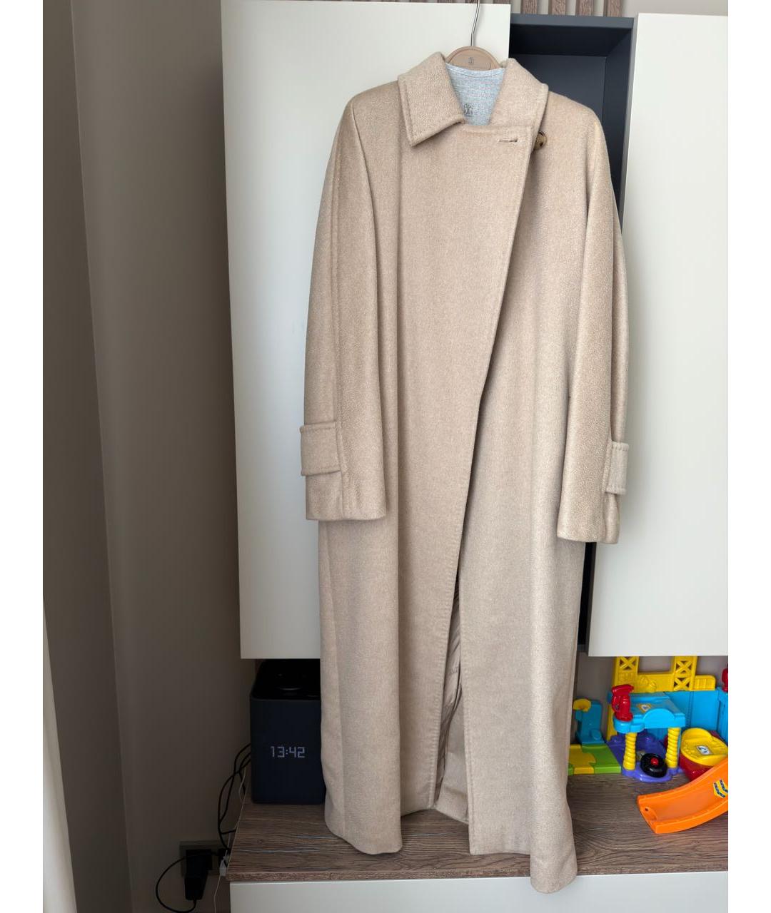MAX MARA Бежевое кашемировое пальто, фото 5