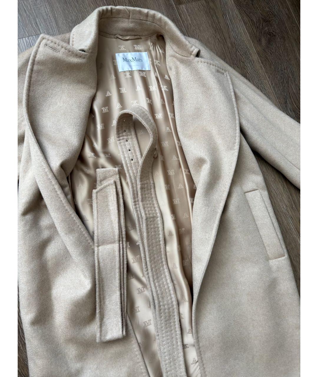 MAX MARA Бежевое кашемировое пальто, фото 4