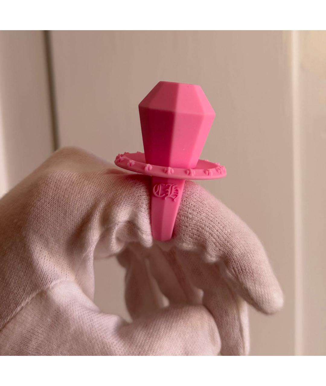CHROME HEARTS Розовое пластиковое кольцо, фото 5