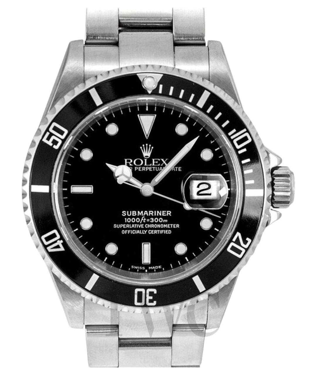 ROLEX Черные часы, фото 1