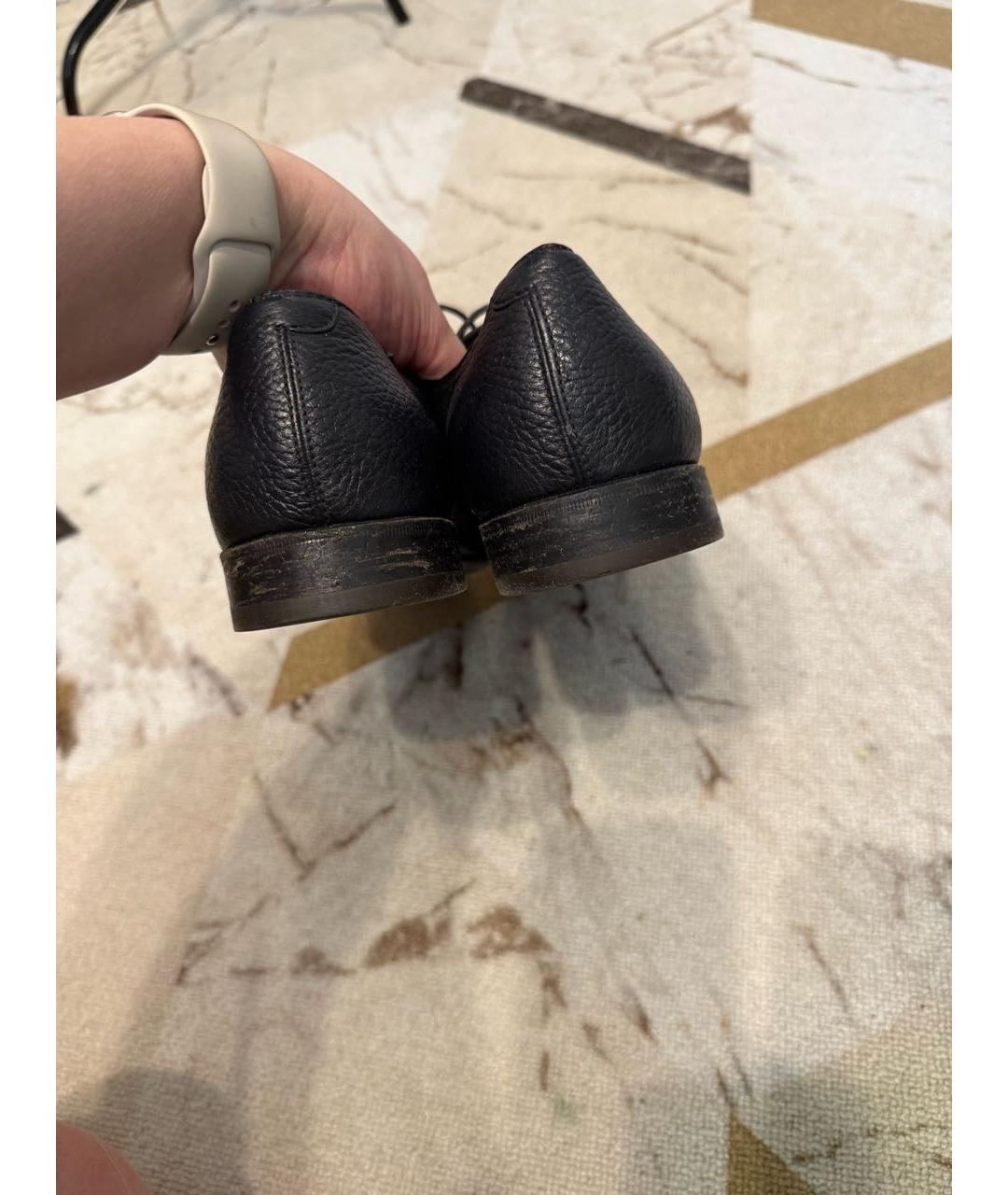 BARRETT Темно-синие кожаные туфли, фото 4