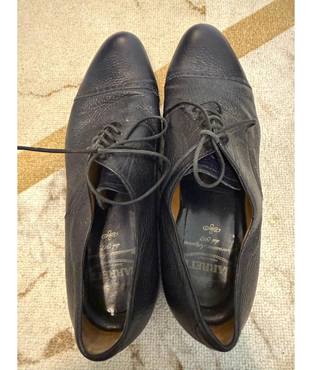 BARRETT Темно-синие кожаные туфли, фото 3