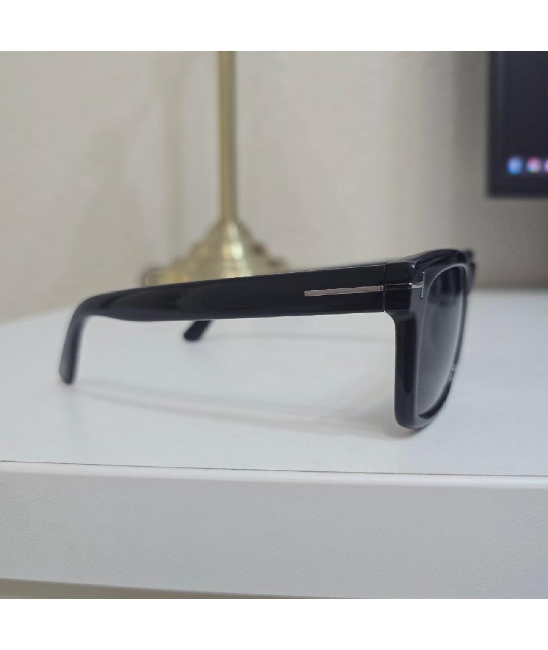 TOM FORD Черные пластиковые солнцезащитные очки, фото 2