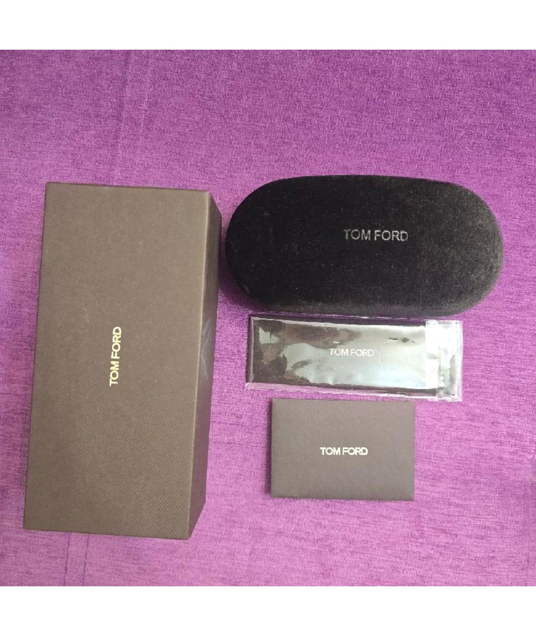 TOM FORD Черные пластиковые солнцезащитные очки, фото 5