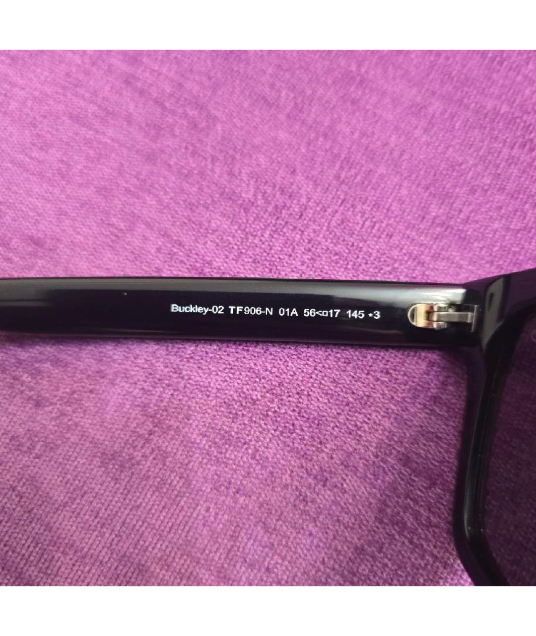 TOM FORD Черные пластиковые солнцезащитные очки, фото 7