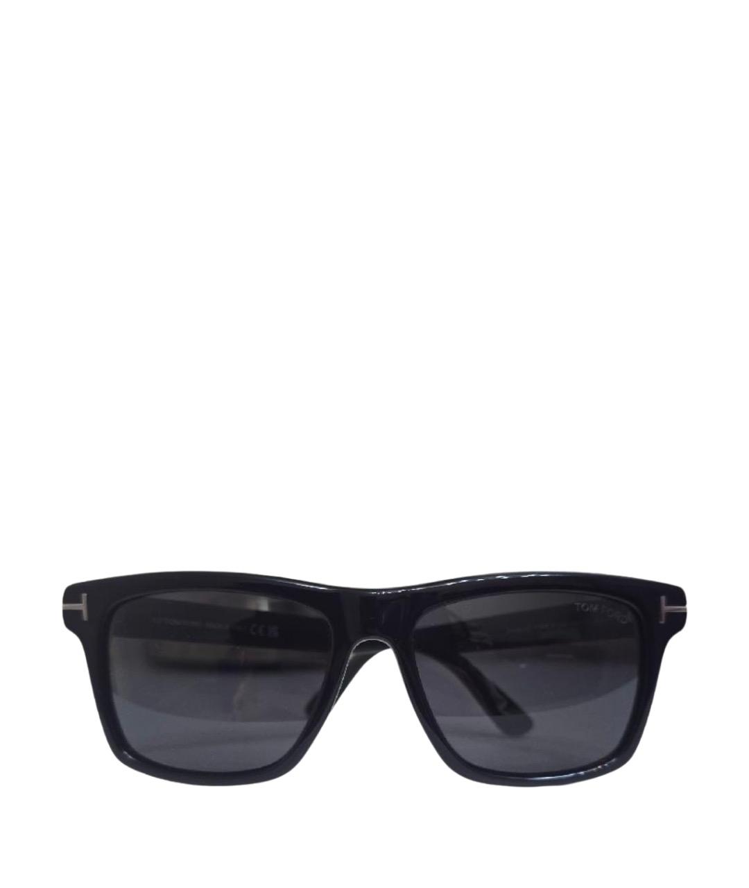 TOM FORD Черные пластиковые солнцезащитные очки, фото 1