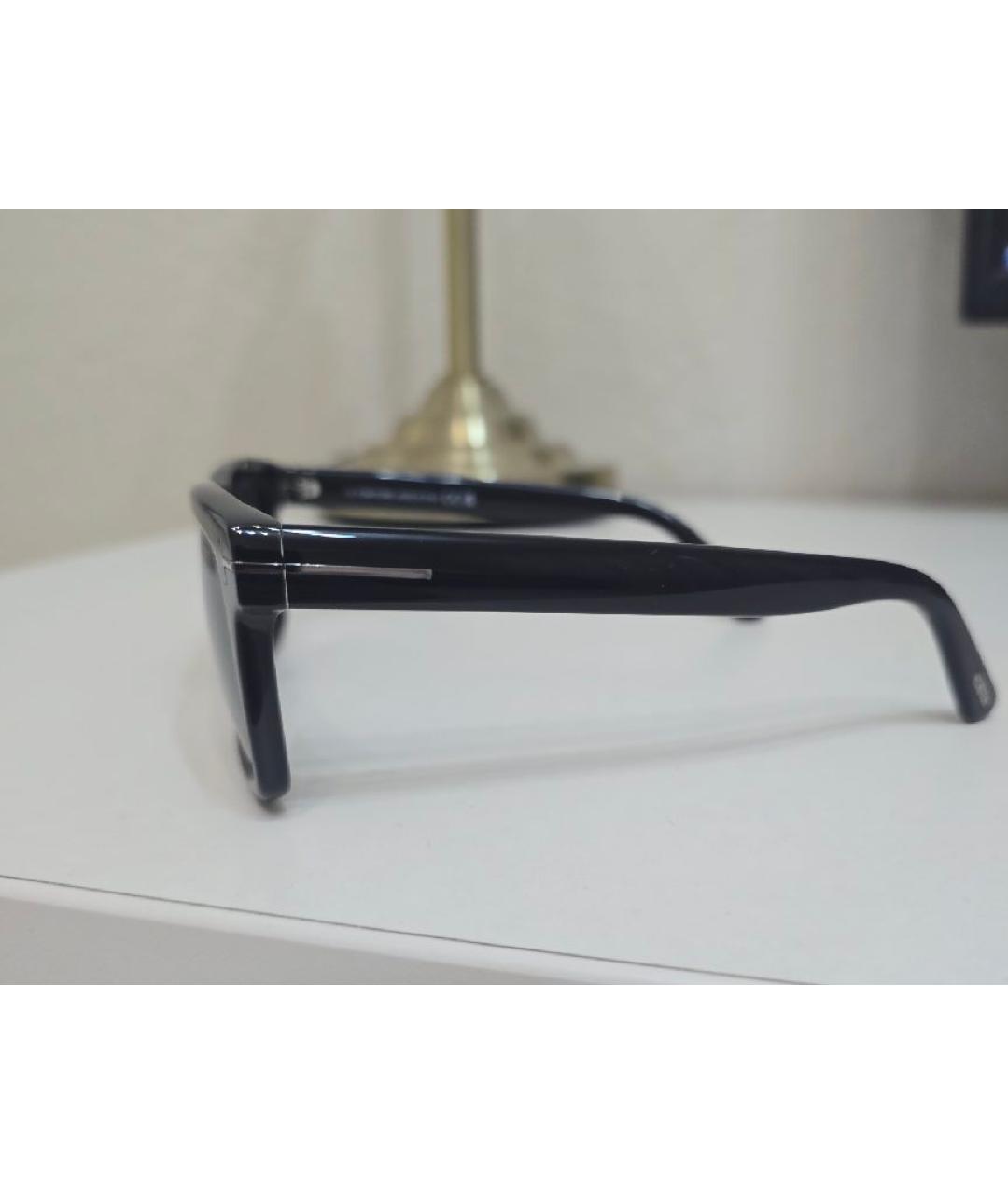 TOM FORD Черные пластиковые солнцезащитные очки, фото 3