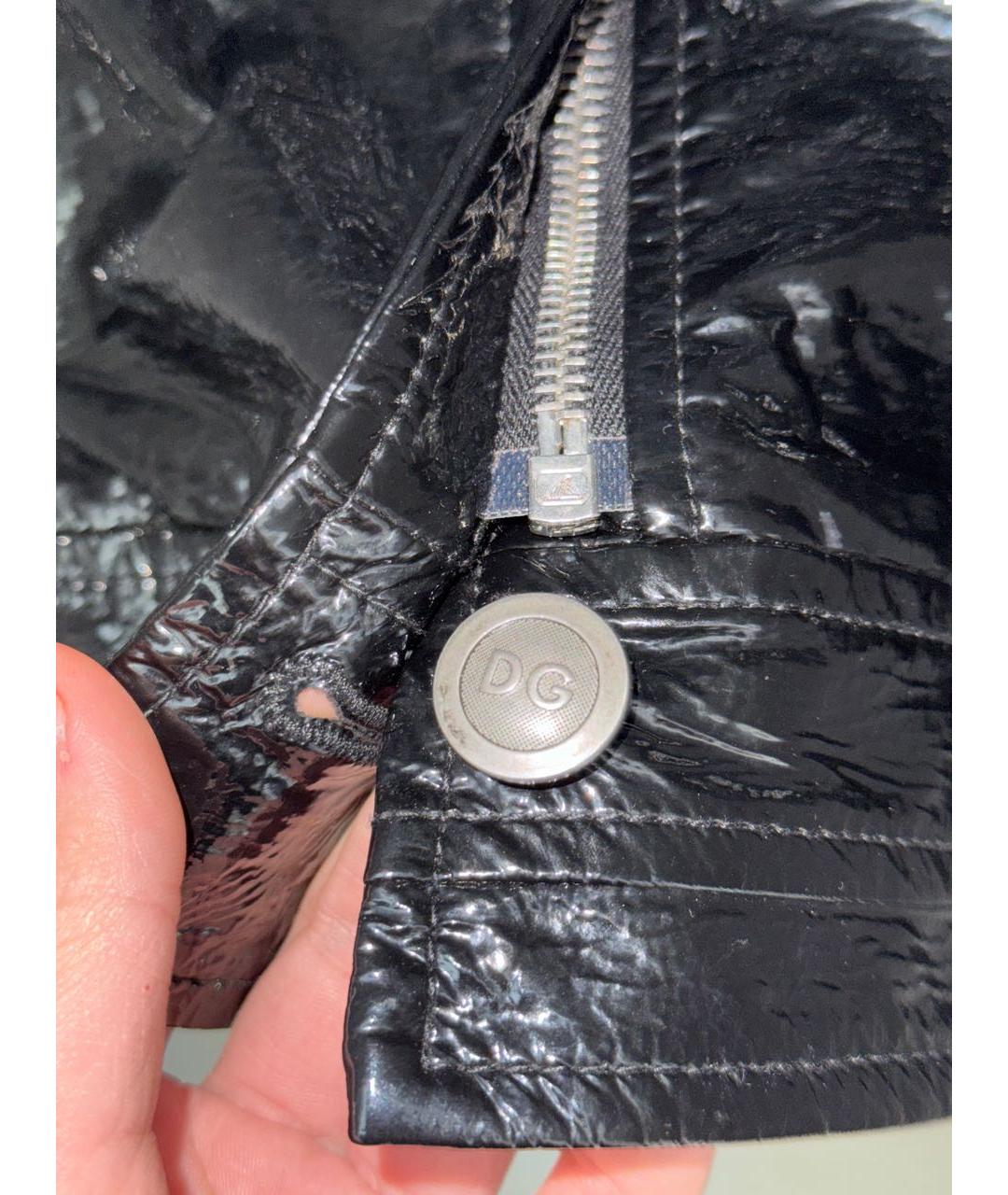 DOLCE&GABBANA Черная кожаная куртка, фото 5