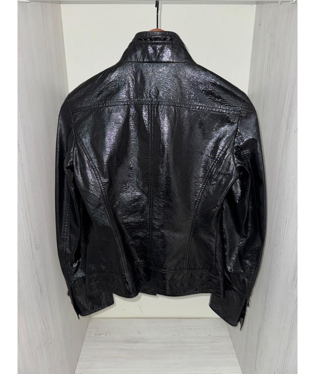 DOLCE&GABBANA Черная кожаная куртка, фото 2