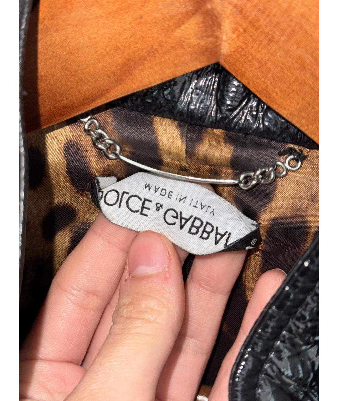 DOLCE&GABBANA Черная кожаная куртка, фото 8