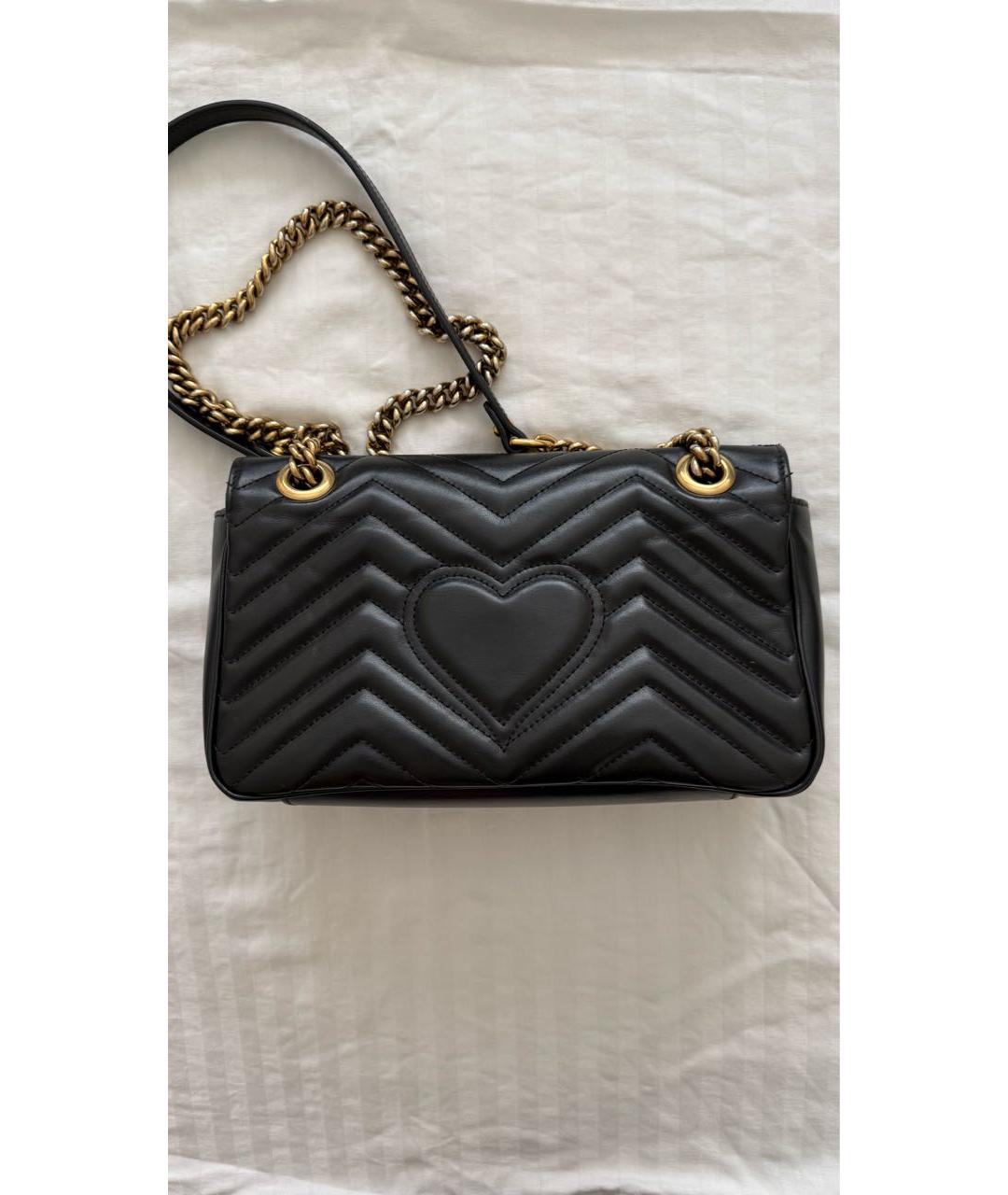 GUCCI Черная кожаная сумка через плечо, фото 3