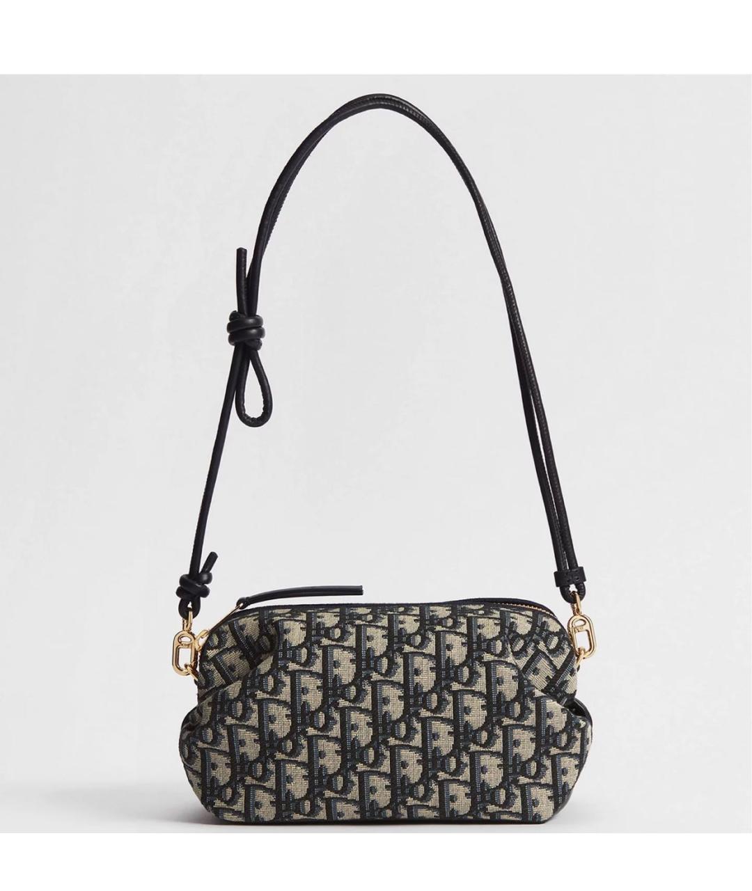 CHRISTIAN DIOR Синяя сумка с короткими ручками, фото 3