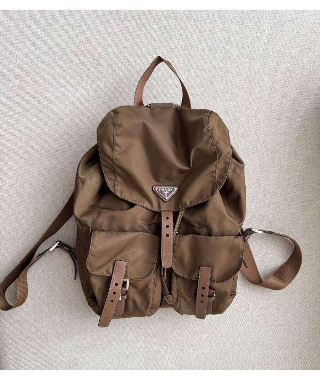PRADA Хаки рюкзак, фото 3