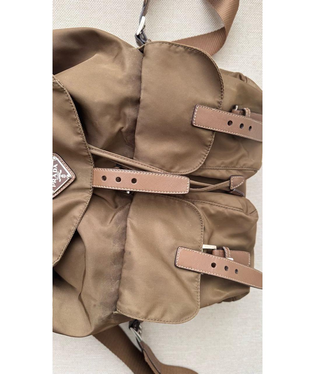 PRADA Хаки рюкзак, фото 4