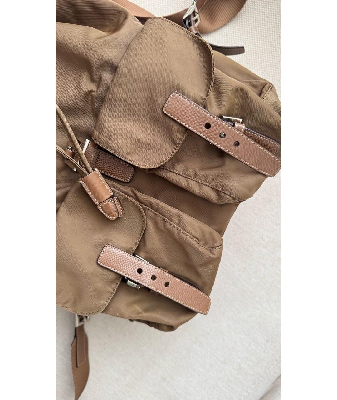 PRADA Хаки рюкзак, фото 7