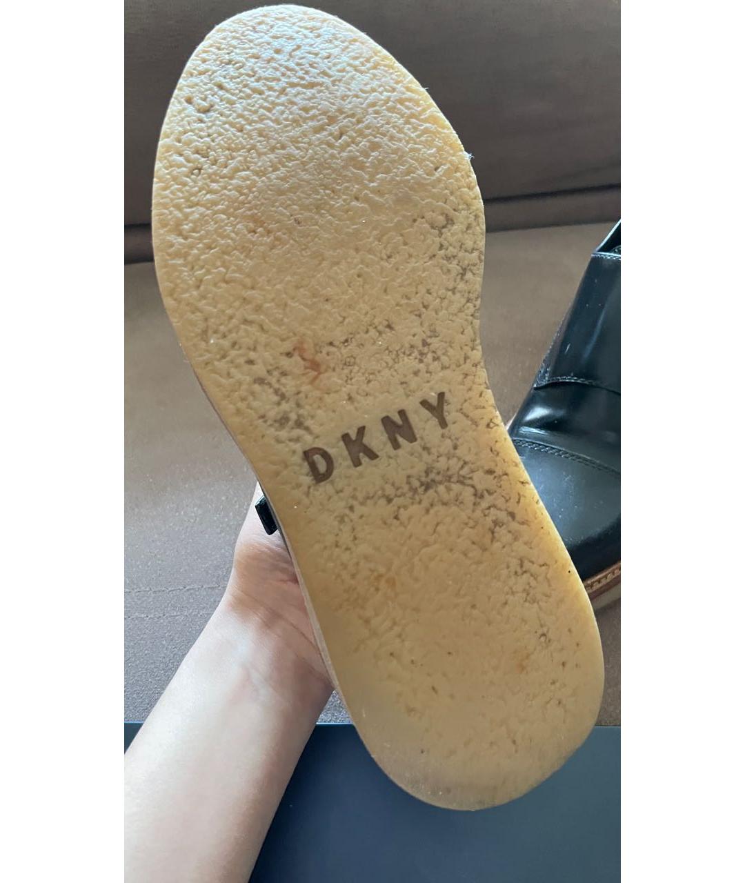 DKNY Черные кожаные ботинки, фото 5