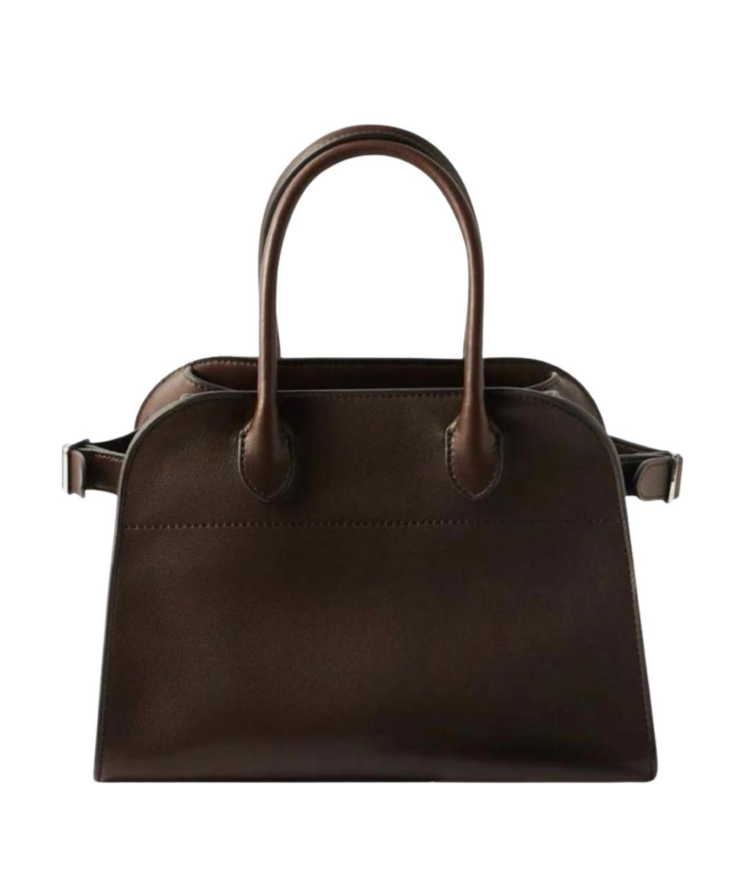 THE ROW Коричневая кожаная сумка с короткими ручками, фото 1