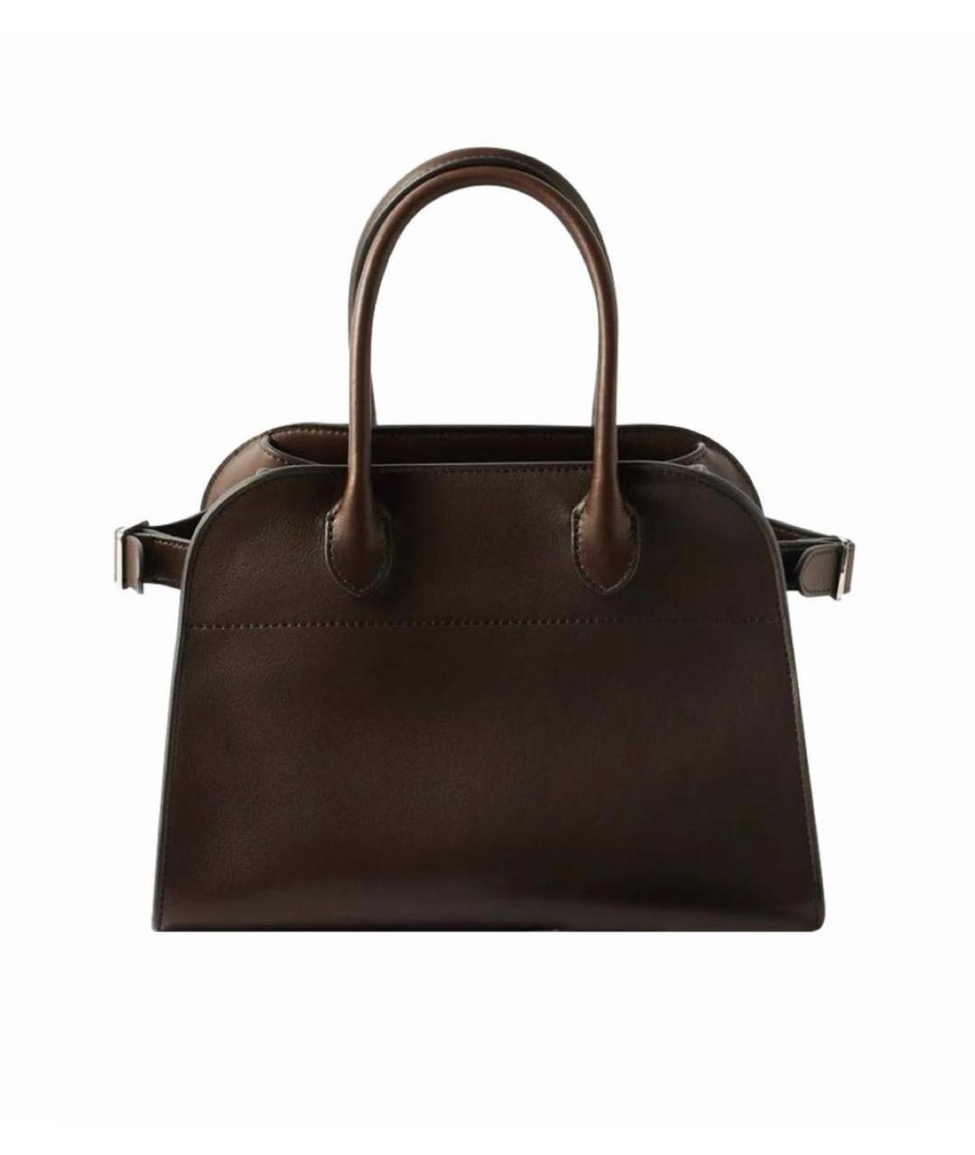 THE ROW Коричневая кожаная сумка с короткими ручками, фото 8