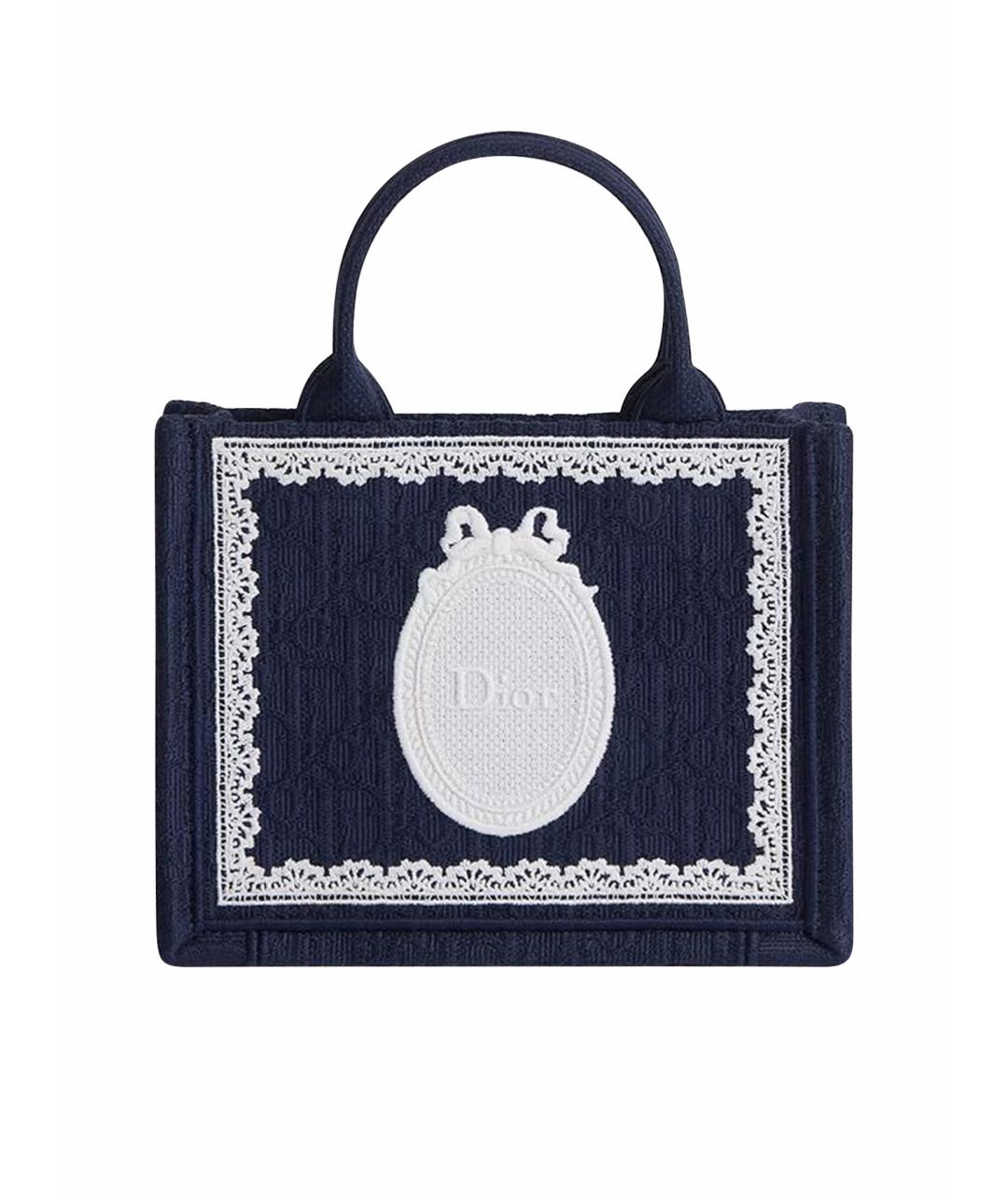CHRISTIAN DIOR Синяя сумка тоут, фото 1